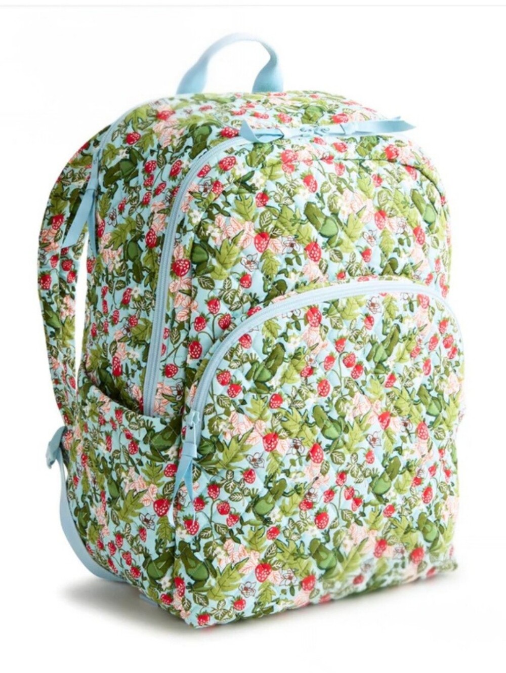 Vera Bradley Strawberry And Frogs Large Essential Backpack-NWT